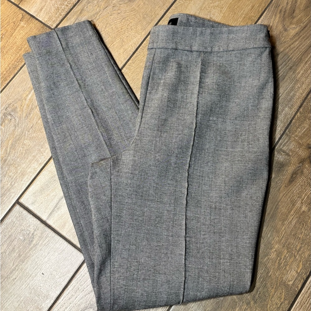 Talbots High Waist Skinny Ankle Gray Dress Pant, size:8